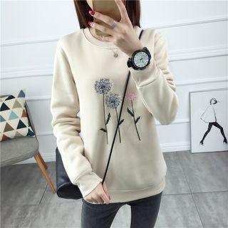 Dandelion Embroidered Sweatshirt