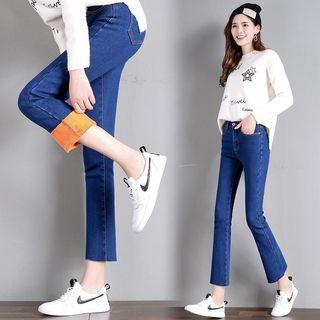 Fleece-lined Boot Cut Jeans