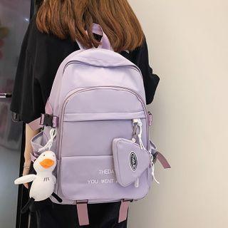 Lettering Backpack / Coin Purse / Bag Charm / Set