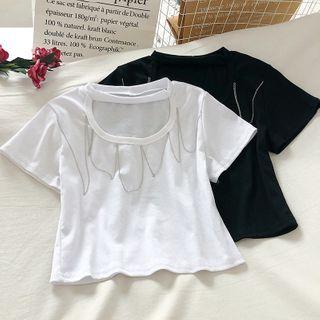 Chain Accent Short-sleeve T-shirt