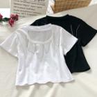 Chain Accent Short-sleeve T-shirt