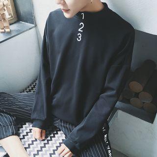 Number Print Sweatshirt