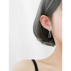 Triangle Alloy Fringed Earring 1 Pair - Silver - One Size