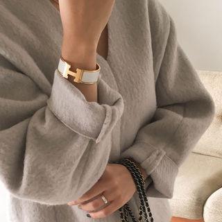 Wool Blend V-neck Pullover