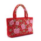 Floral Embroidered Shopper Bag