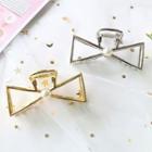 Faux Pearl Wirework Bow Hair Clamp