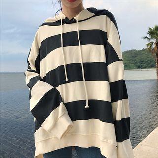 Striepd Hooded Pullover