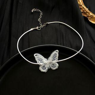 Butterfly Choker 1 Pc - Necklace - One Size