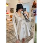 Flap-pocket Oversize Shirt