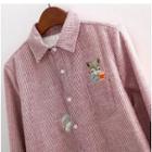 Fox Embroidery Shirt