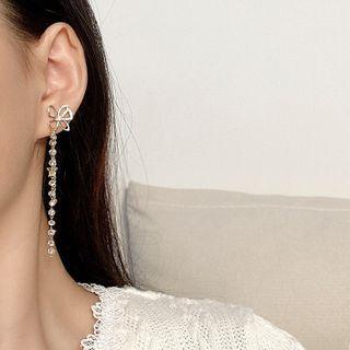 Star Drop Earring E2937 - 1 Pair - Gold - One Size