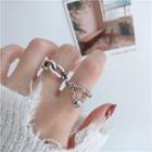 Chained Sterling Silver Open Ring (various Designs)