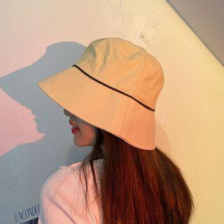 Plain Bucket Hat Beige - One Size