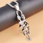 Stainless Steel Grim Reaper Pendant Necklace