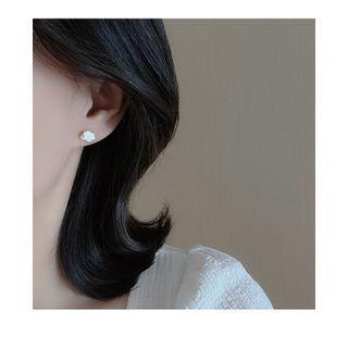 Cloud Stud Earring 1 Pair - Silver - One Size