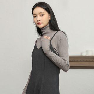2019 Spring New In Seoul Slim-fit Turtleneck Top