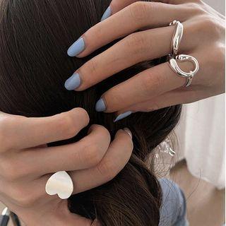 Heart / Curve Sterling Silver Ring (various Designs)