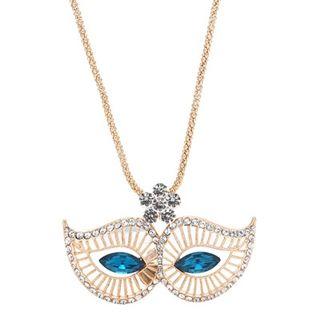 Rhinestone Mask Necklace
