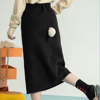 Pom Pom Pencil Skirt