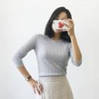 Ribbed Slim-fit Top