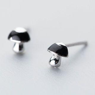 925 Sterling Silver Mushroom Stud Earring