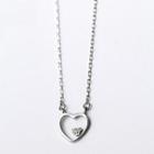 S925 Sterling Silver Heart-shaped Pendant Necklace