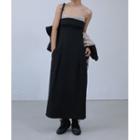 Tow-tone Maxi Strappy Dress Black - One Size
