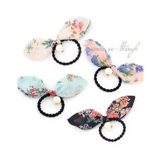 Inset Wire Bow Hair Tie
