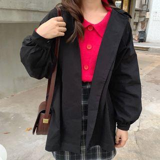 Oversized Cargo Jacket Black - One Size