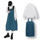 Turtleneck Pullover / Midi Jumper Dress