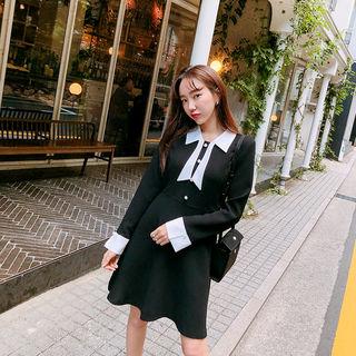Ribbon Shirtwaist A-line Dress