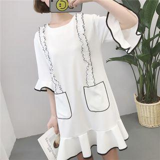 Loose-fit Bell-sleeve Dress