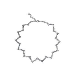 Rhinestone Wavy Necklace