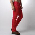Embroidered Slim-fit Pants