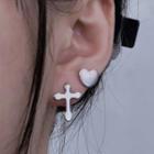Cross / Heart Alloy Earring