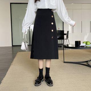 A-line Long Breasted Pencil Skirt