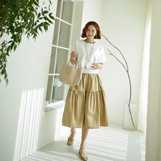 2-in-1 Tiered Long Dress