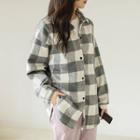 Loose-fit Gingham Flannel Shirt