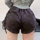 Plain Hoodie / Drawstring Shorts