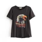 Eagle Patterned Short-sleeve T-shirt