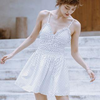 Set: Dotted Swimsuit + Skirt