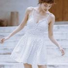 Set: Dotted Swimsuit + Skirt