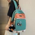 Set: Color Block Backpack + Gorilla Charm + Badge