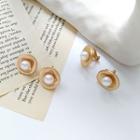 Faux Pearl Stud Earring / Clip-on Earring