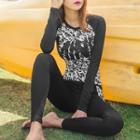 Set: Raglan Long-sleeve Rashguard + Water Pants