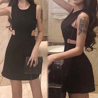 Sleeveless Cutout Mini A-line Dress