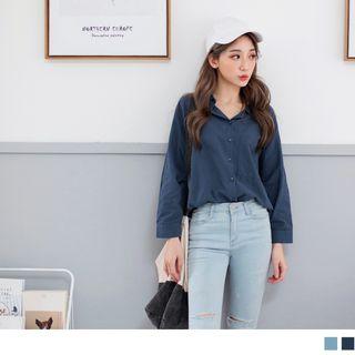 Loose-fit Pocket Blouse