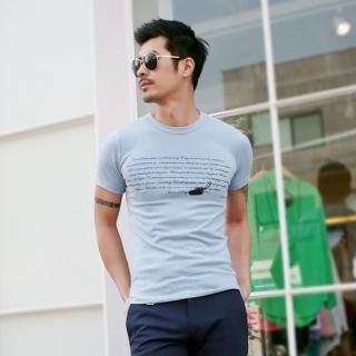 Round-neck Lettering T-shirt