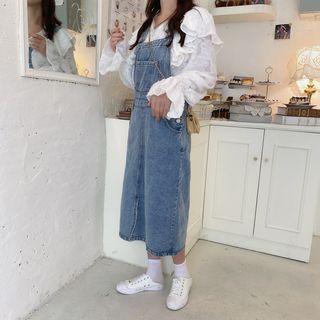 Retro Denim Overall Dress