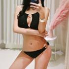 Open Front Halter Bikini